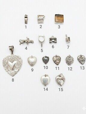 Ornate Silver Heart Pendant Necklace - Decorative Heart Locket